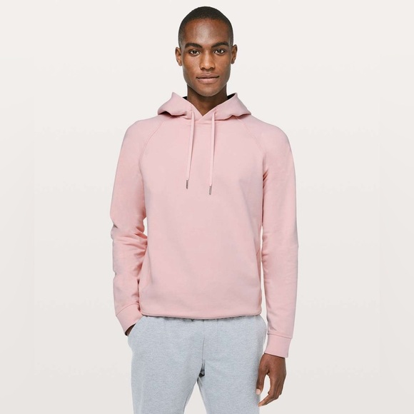 Lululemon Mens City Sweat Pullover Pink Blossom Sz M